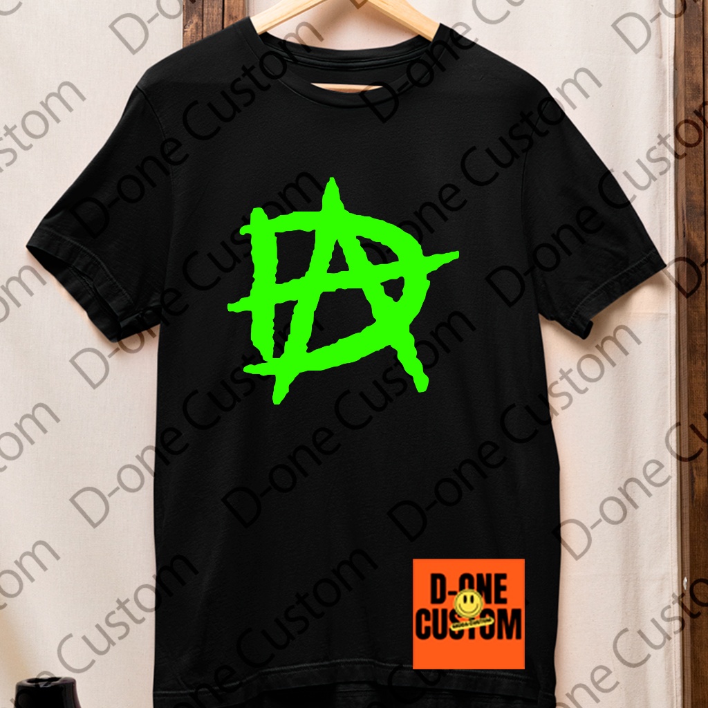 Camisa Camiseta Estampado Logo Dean Ambrose Letras Neon Verde Flourescente Simples Casual Lutador