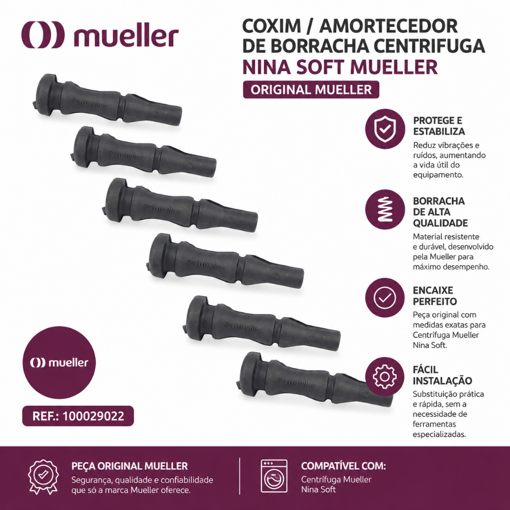 COXIM / AMORTECEDOR DE BORRACHA CENTRIFUGA NINA SOFT MUELLER – ORIGINAL (Ref.: 100029022)