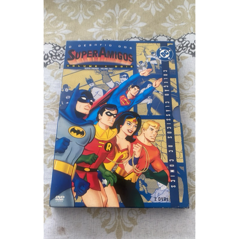BOX DVD Duplo O Desafio dos Super Amigos Volume 2 Primeira Temporada Warner Bros 2005 Original