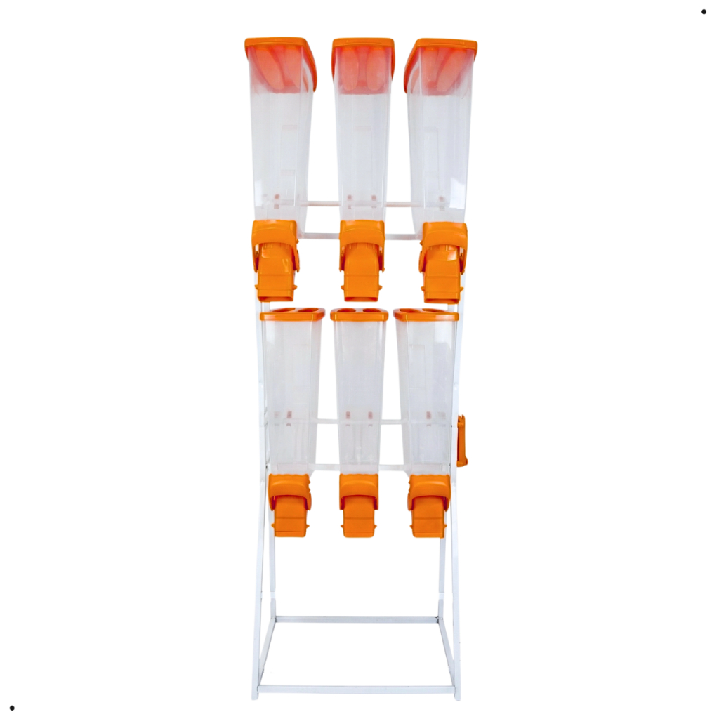 Porta Ração Expositor Dispenser Slim Armazenador Cereais Grãos Cachorro Durapets 3x2 35L