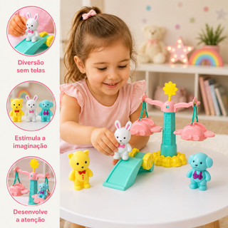 Parque Diversao Brinquedo Criativo Giratorio Animais Colorido Carrossel Infantil Para Meninas