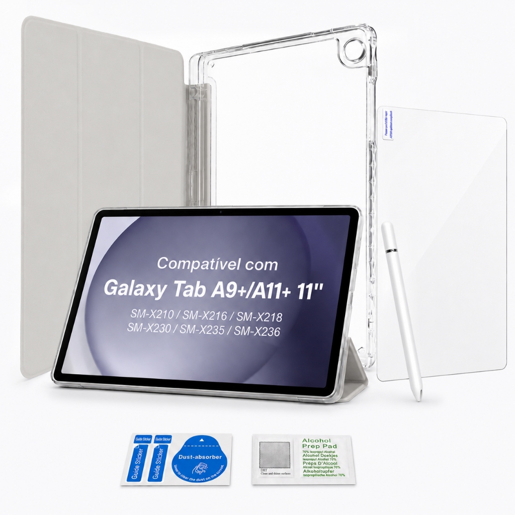 TASSOS Capa para Samsung Galaxy Tab A11+/ A9 +/A9 Plus 11 polegadas 2023(SM-X210/SM-X216/SM-X218) Suporte Pencil