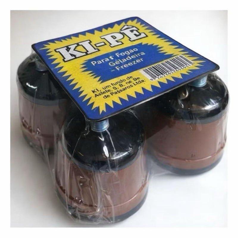 Pe de Fogão Geladeira Freezer Kit c/4 peças Com Rodinhas Universal