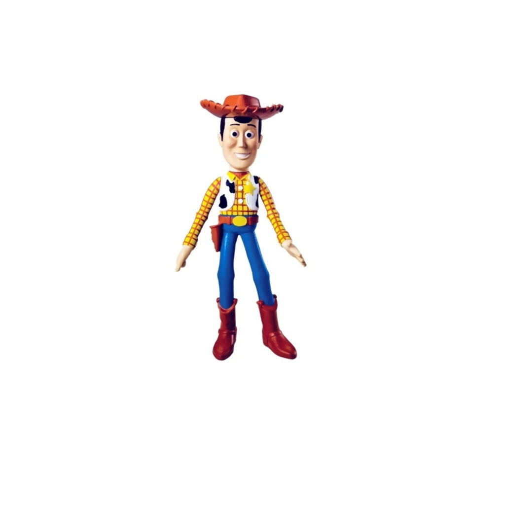 Boneco Woody Toy Story em vinil Líder Brinquedos articulado presente Disney Pixar