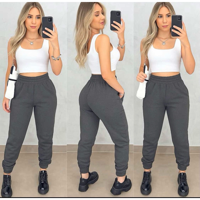 ⚡️ CALÇA MOLETOM LISA FLANELADA ⚡️
