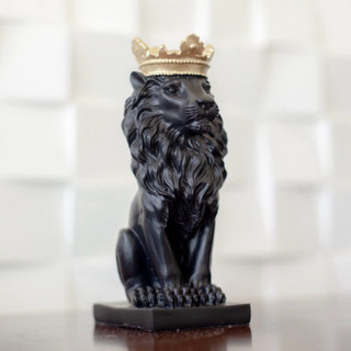 mini leão/estatueta leão/leão decorativo/escultura leão