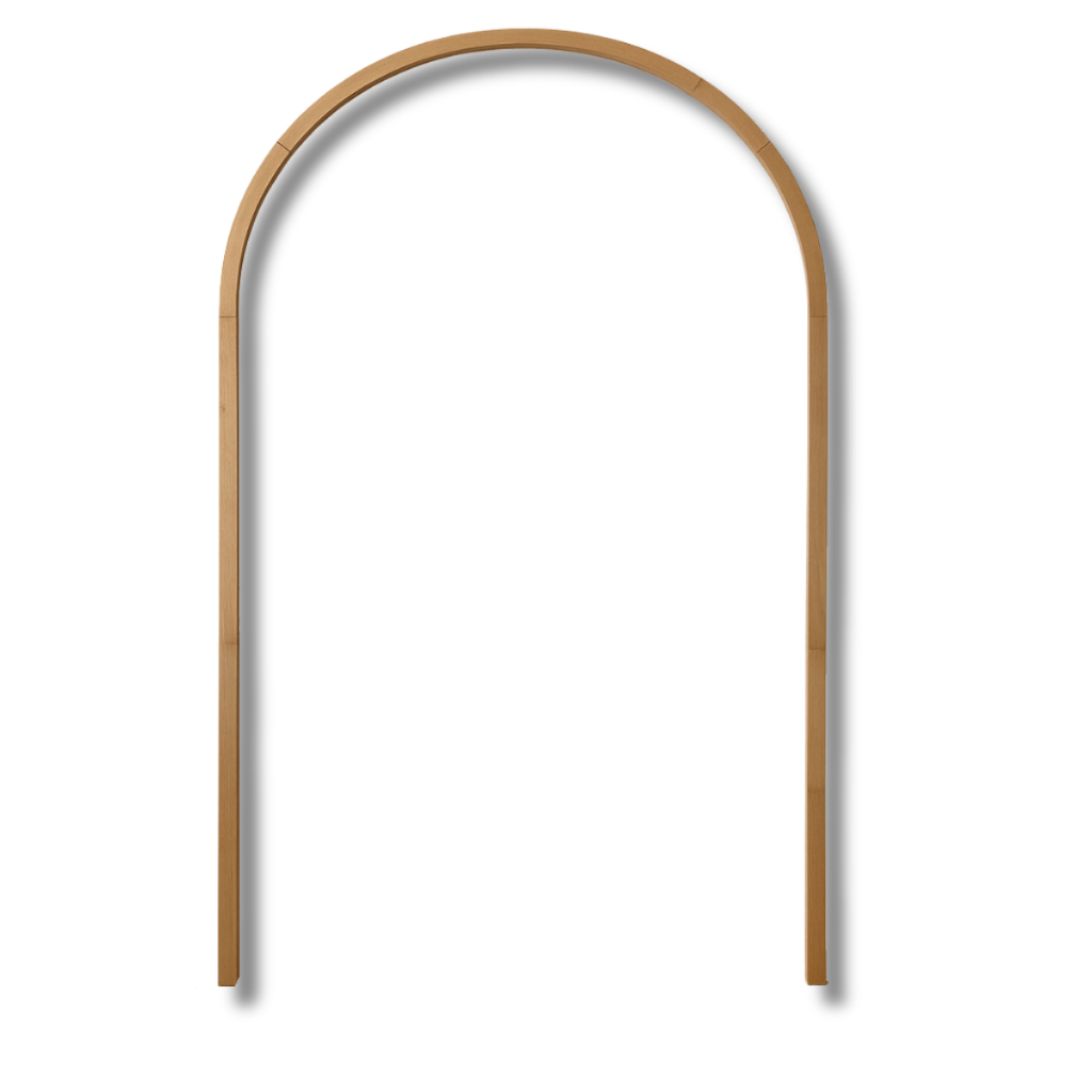 Arco Decorativo em MDF Cru ou Branco 3mm para Parede – 256x148cm | Arco Romano Minimalista