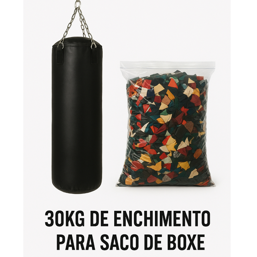 30KG Enchimento Para Saco de Pancada Enchimento Saco de Boxe 1,20 Retalhos de Tecidos 30 KG *APENAS O ENCHIMENTO*
