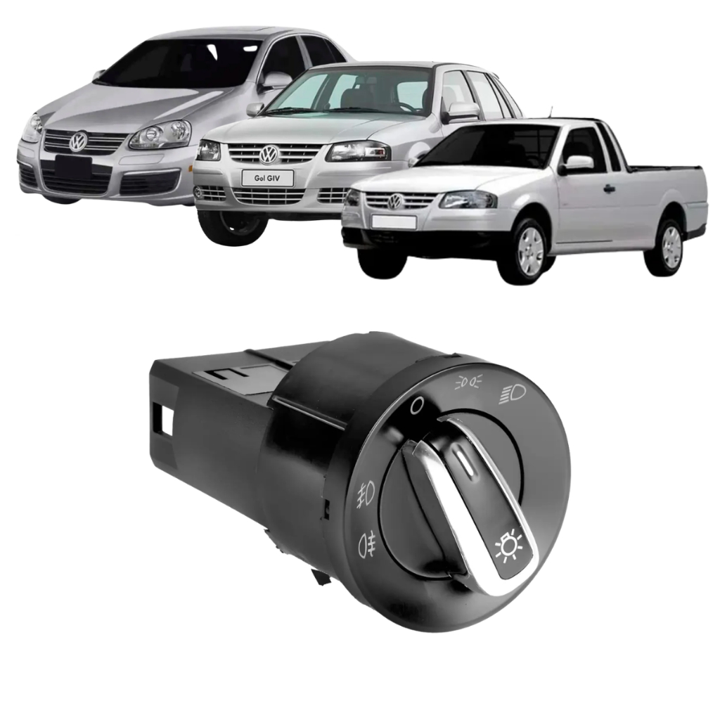Botão Chave Luz Farol Neblina/milha Polo Beetle Golf Gol Jetta New Battle Voyage ENVIO IMEDIATO
