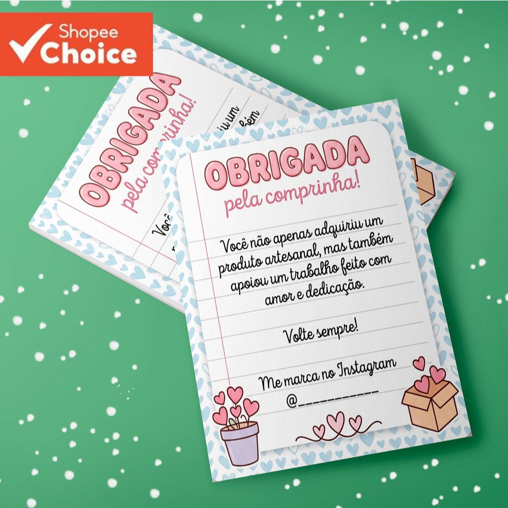 100 à 300 Cartão de Agradecimento ao Cliente 8 Opções Escolher Tamanho 7 x 10cm