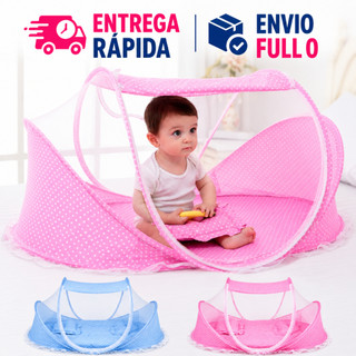 Berço Portátil Mosquiteiro Acolchoado Travesseiro Camping Viagem - DMB6994/DMB6993/DMB6992