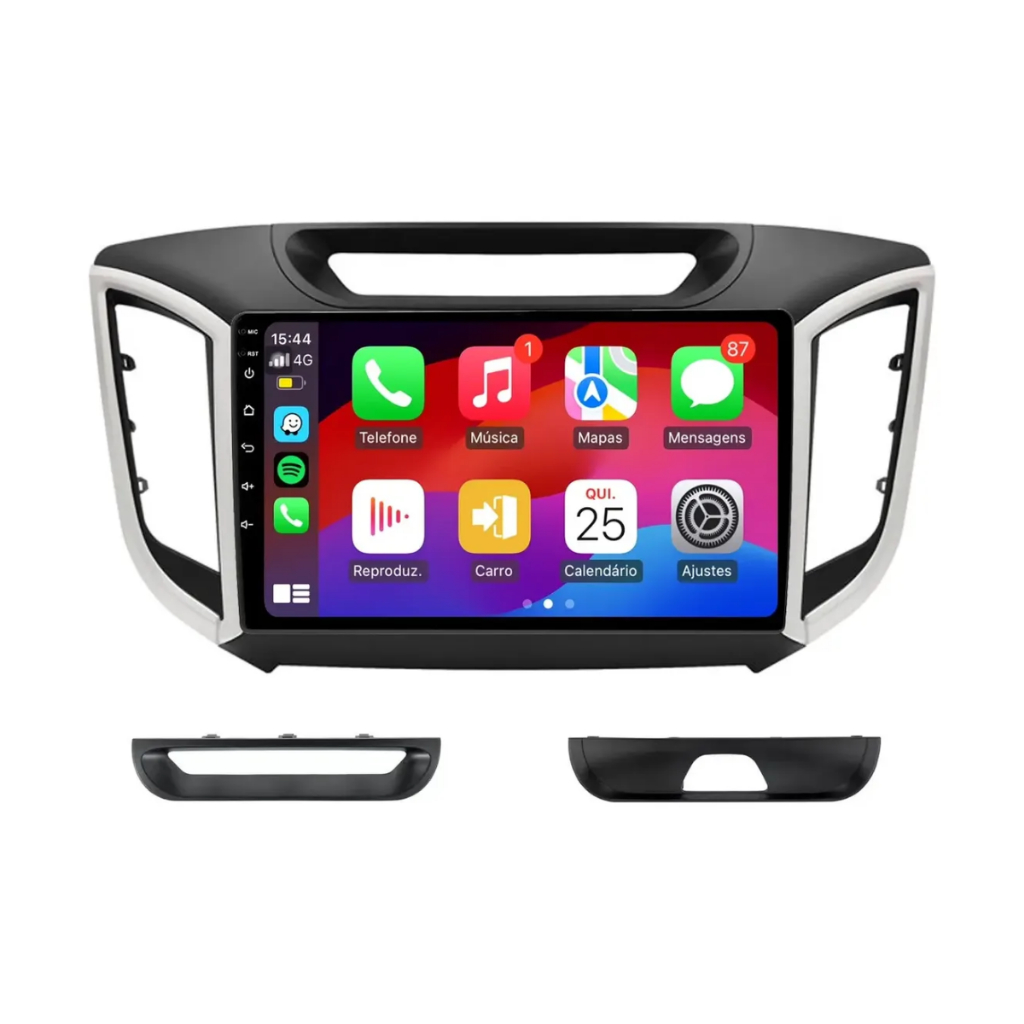 Central Multimídia Creta 2017 2018 2019 Android GPS WiFi Bluetooth CarPlay Android Auto