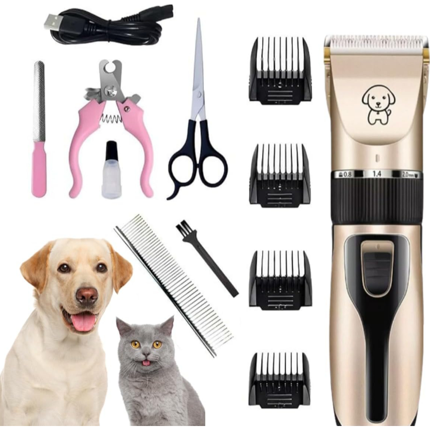 Máquina de Tosa Com Navalha Para Pelos Elétrico Para Pet Sem Fio Profissional