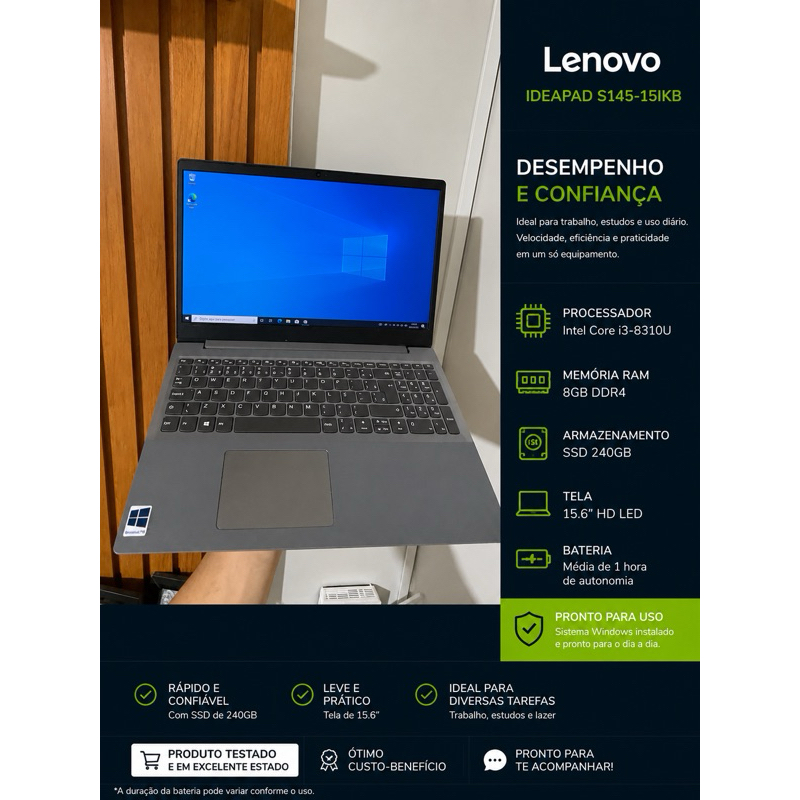 Notebook Usado Dual core,  Intel core i3,i5,i7