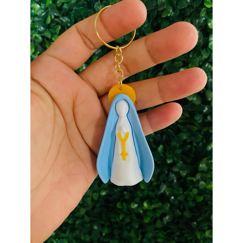 Chaveiro Nossa Senhora Aparecida 3D Personalizado | Presente Religioso Católico