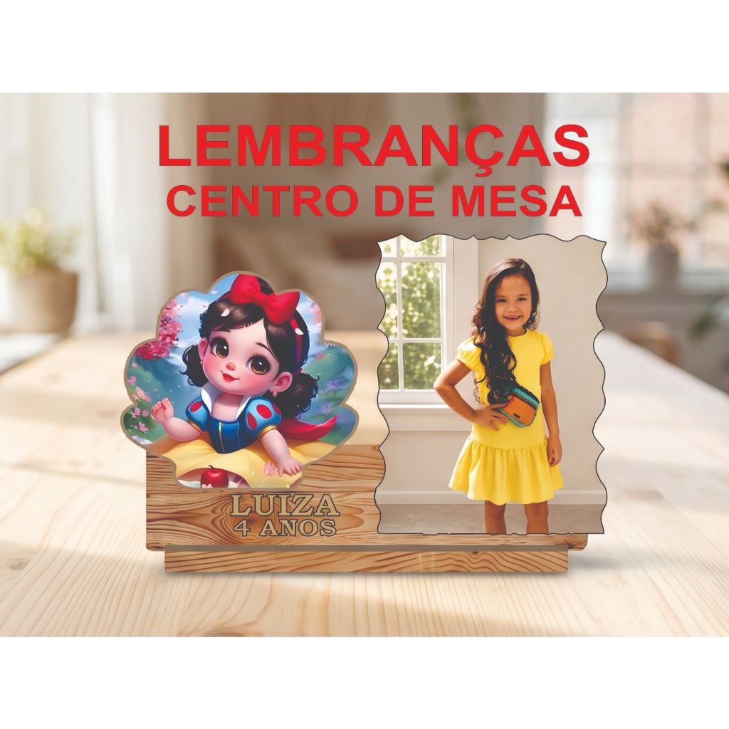 lembrancinhas aniversário festa infantil com foto retrato centro de mesa lembrancinha personalizada mensagem plaquinha