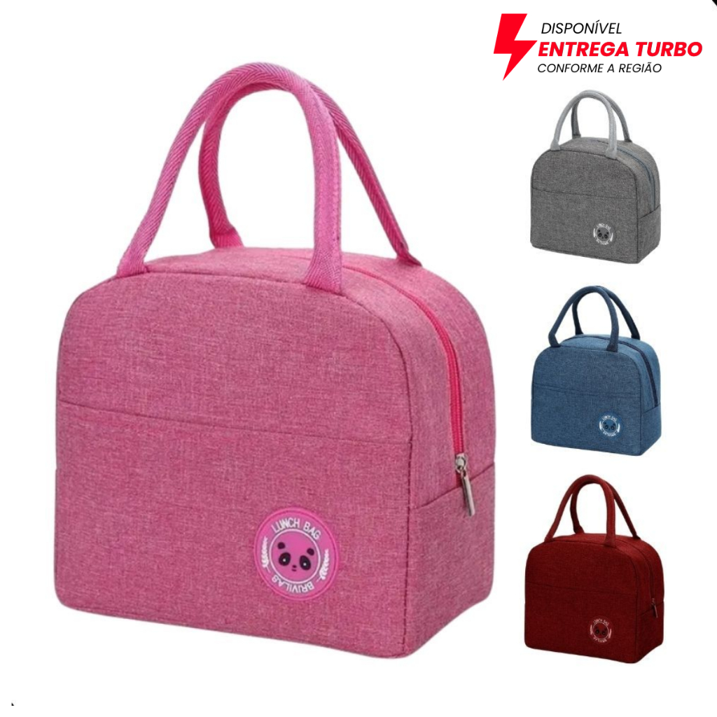 Bolsa Térmica Portátil Lancheira Marmita Viagem Praia Bebidas