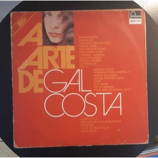 LP Disco Vinil A Arte de Gal Costa 2 DISCOS - Usado