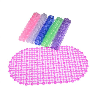 Tapete Banheiro Antiderrapante Silicone Ventosa 36x67cm Box Segurança Lavável Flexível