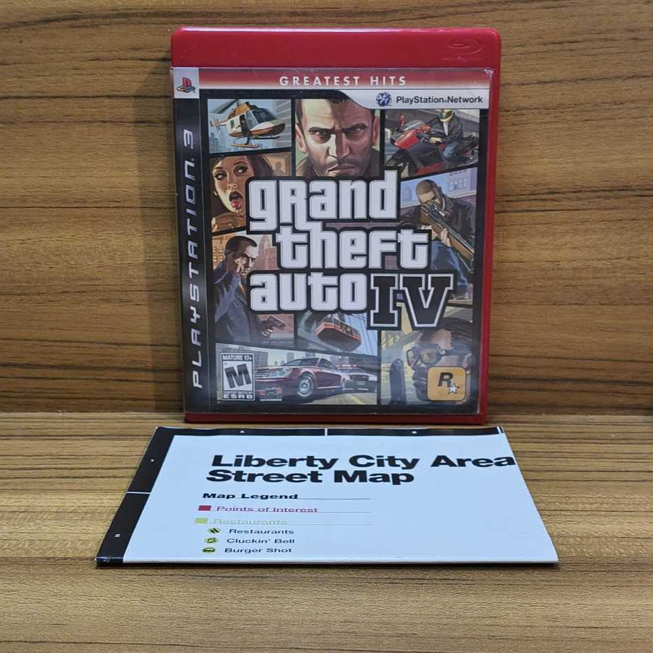 GTA 4 COM MAPA - Grand Theft Auto IV | PS3 Mídia Física US