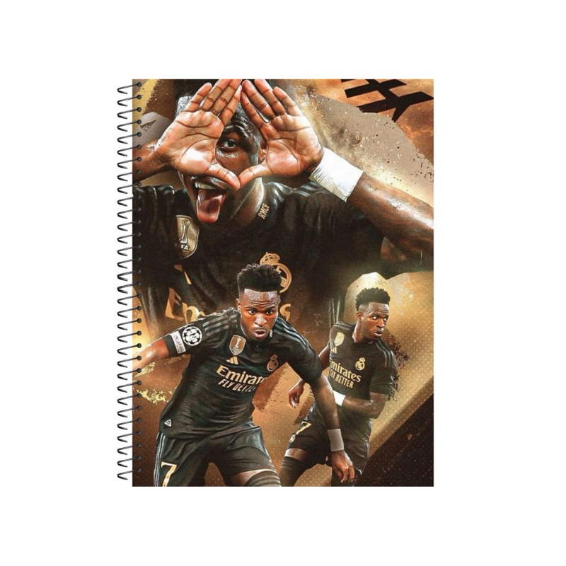 Caderno Jogador Personalizado Futebol escolar/faculdade
