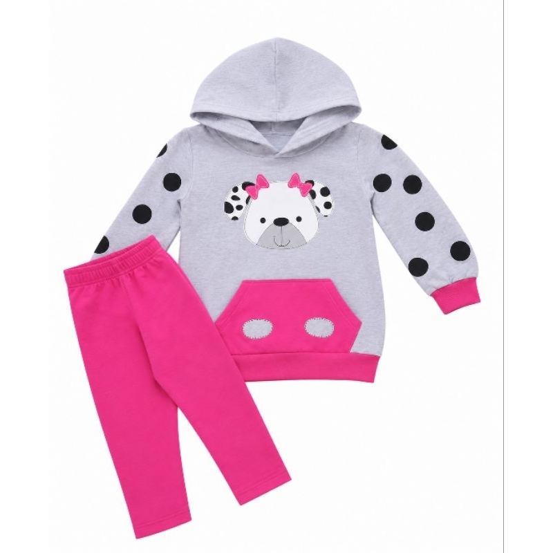 Conjunto Infantil Feminino Flanelado – Super Quentinho Tam 3
