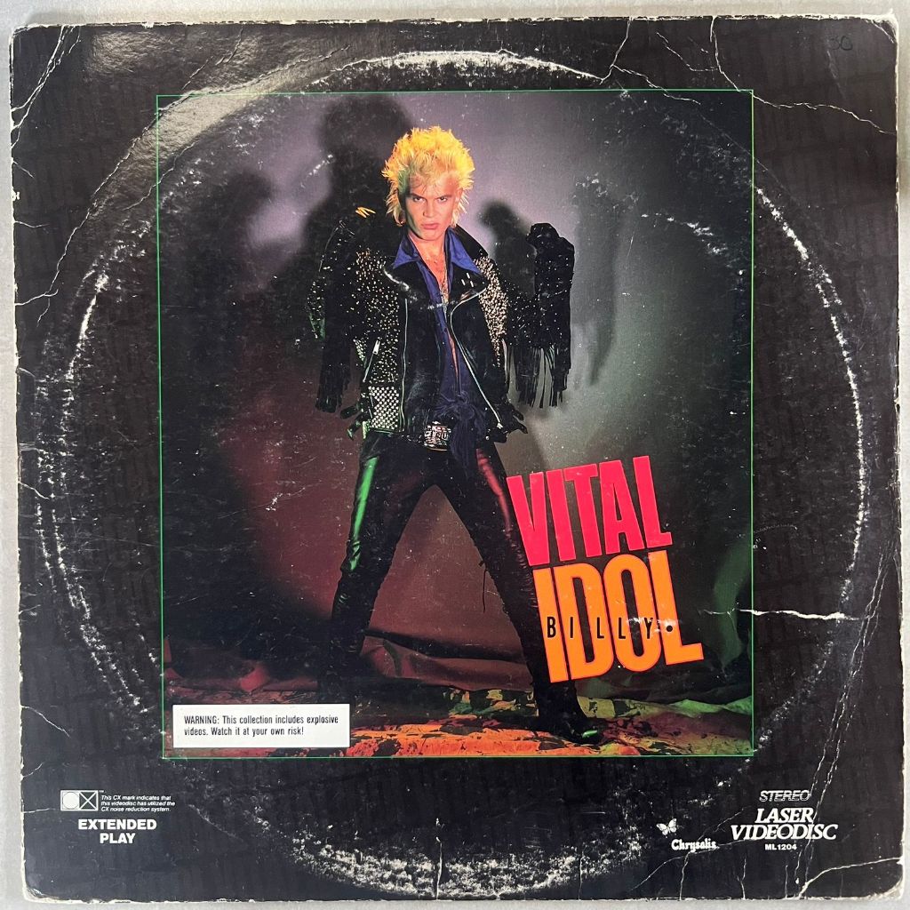 Ld Laserdisc Billy Idol 1987 Vital Idol, Importado Usa