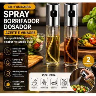 1/2/3 Peças Borrifador Dosador Azeite Pulverizador Premium Culinário Adequado Para Cozinha100ml