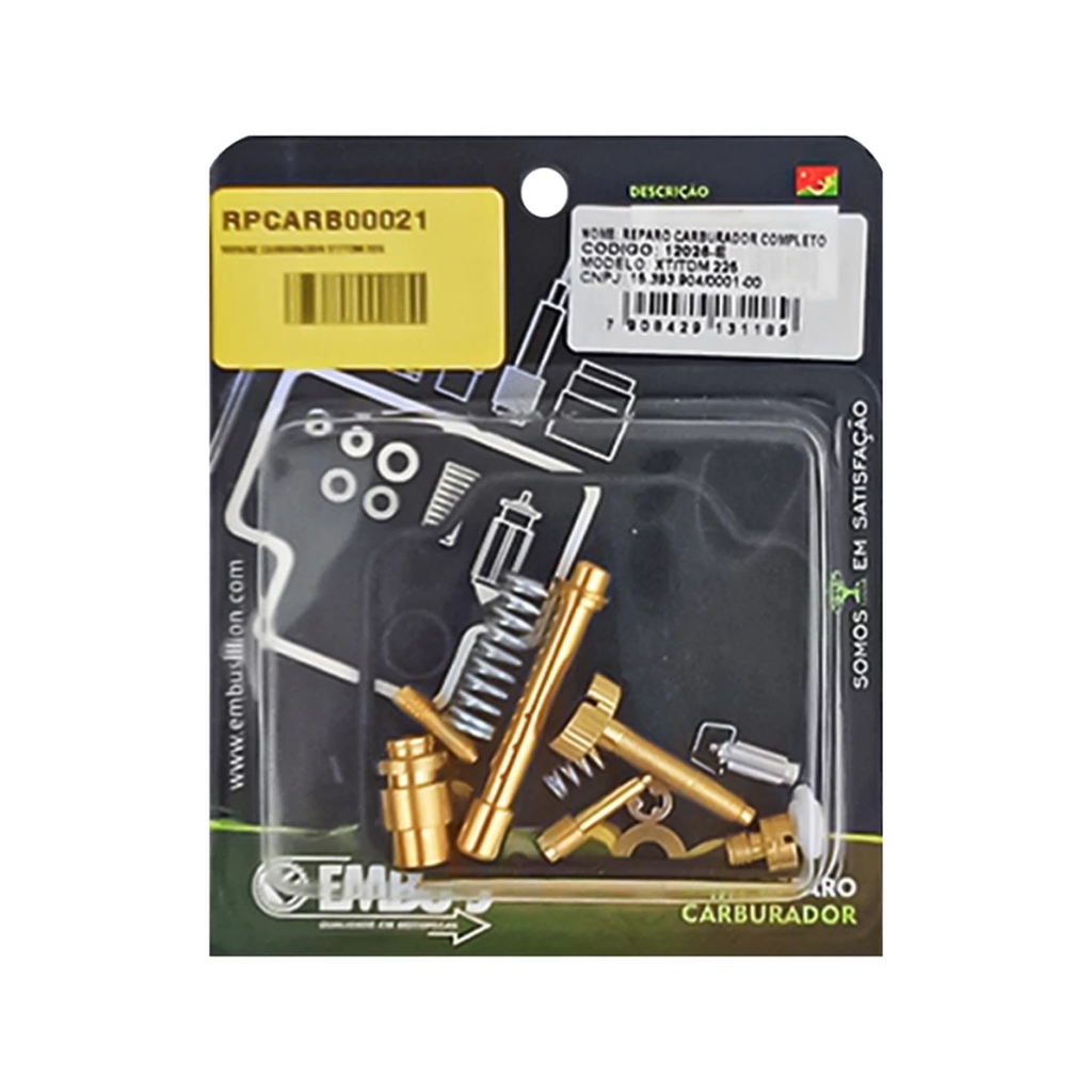 Reparo Carburador XT TDM 225 Modelo Original — imagem 2 de 2