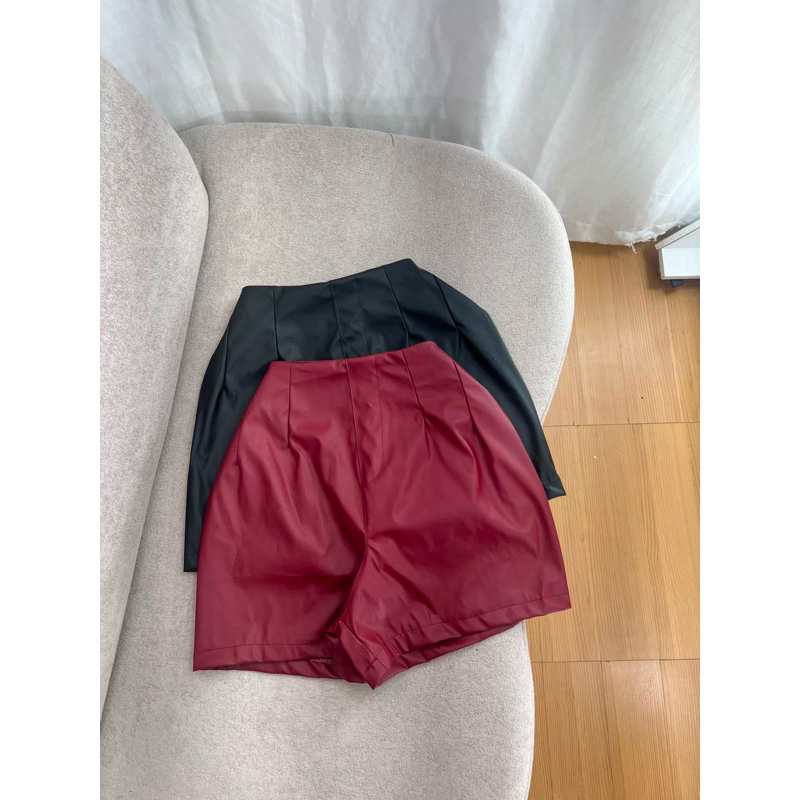 SHORT ZARA COURO