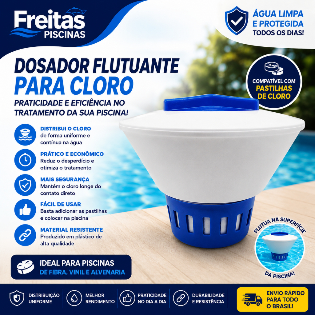 Margarida Clorador Flutuador De Pastilha De Cloro para Piscinas