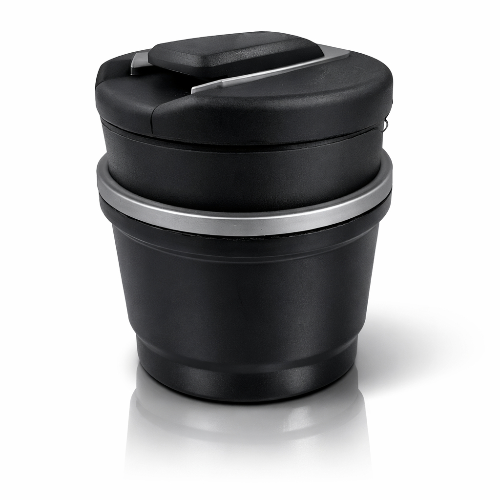 Cinzeiro 2 em 1 De Carro Universal Anti Odor Porta Moedas e Porta Copos