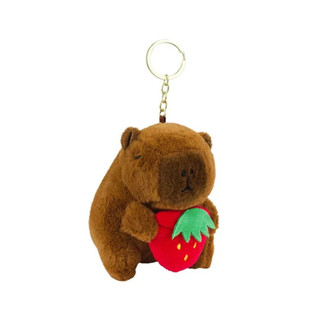 2 Capivara de Pelúcia Fantasia Animal Kawaii Mini Chaveiro Fofo TikTok