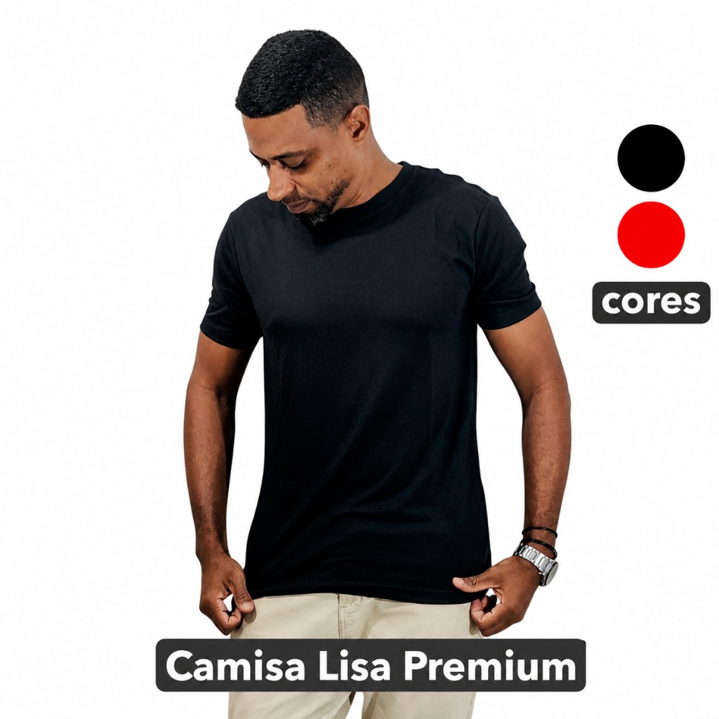 camisa masculina premium peruana cottom 40.1 camisetas premium elastano