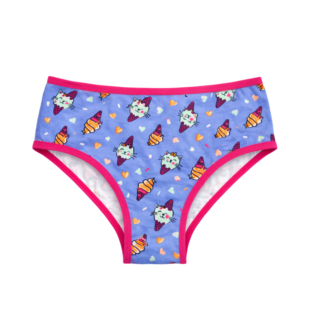Kit 6 Calcinhas Bemy Tradicional Algodão Estampada Infantil Sortido Estampado