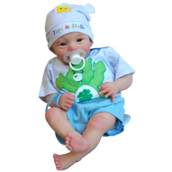 Bebê Reborn Realista Menino 46cm 1,4kg Corpo de Pano Kit Completo Envio Rápido