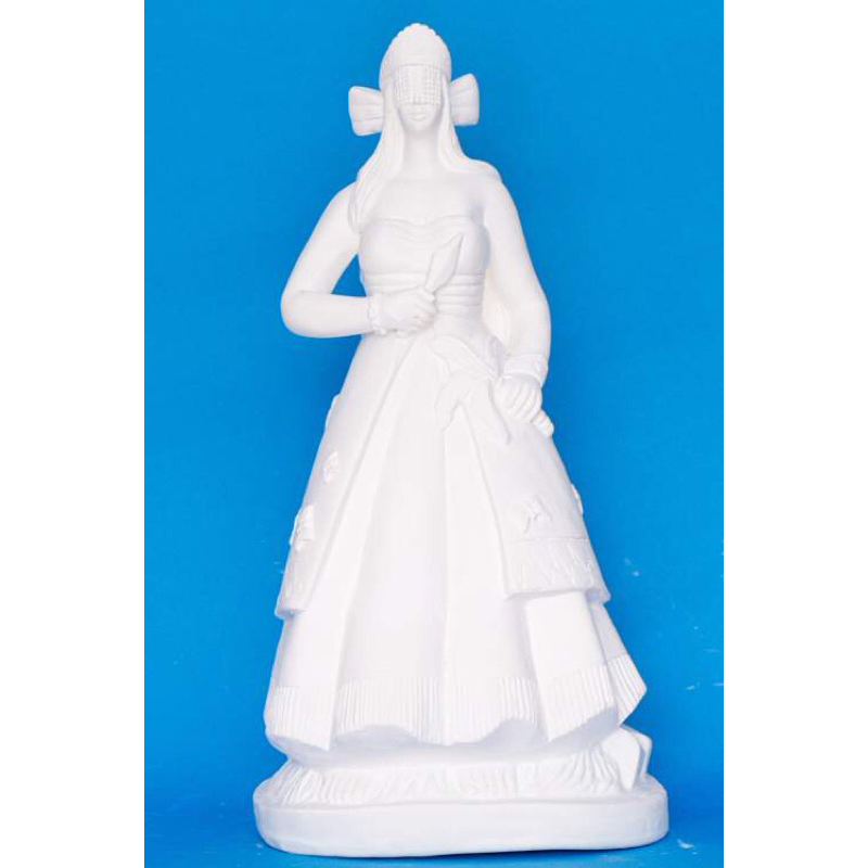 Belíssima Estátua Escultura Religiosa Grande 60 cm Orixás Iansa Tonalidade Natural - Atelier Reis