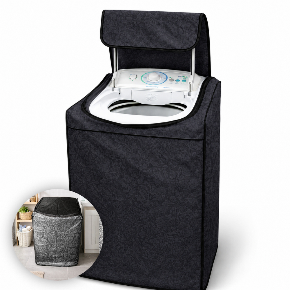 Capa Maquina De Lavar Com Zíper Electrolux 7kg, 8kg, 9kg, 10kg Brastemp 9kg, Consul 7,5kg, Clean 8kg