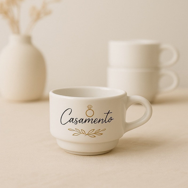 xicara personalizada porcelana presente casamento batizado madrinha padrinho lembrancinha