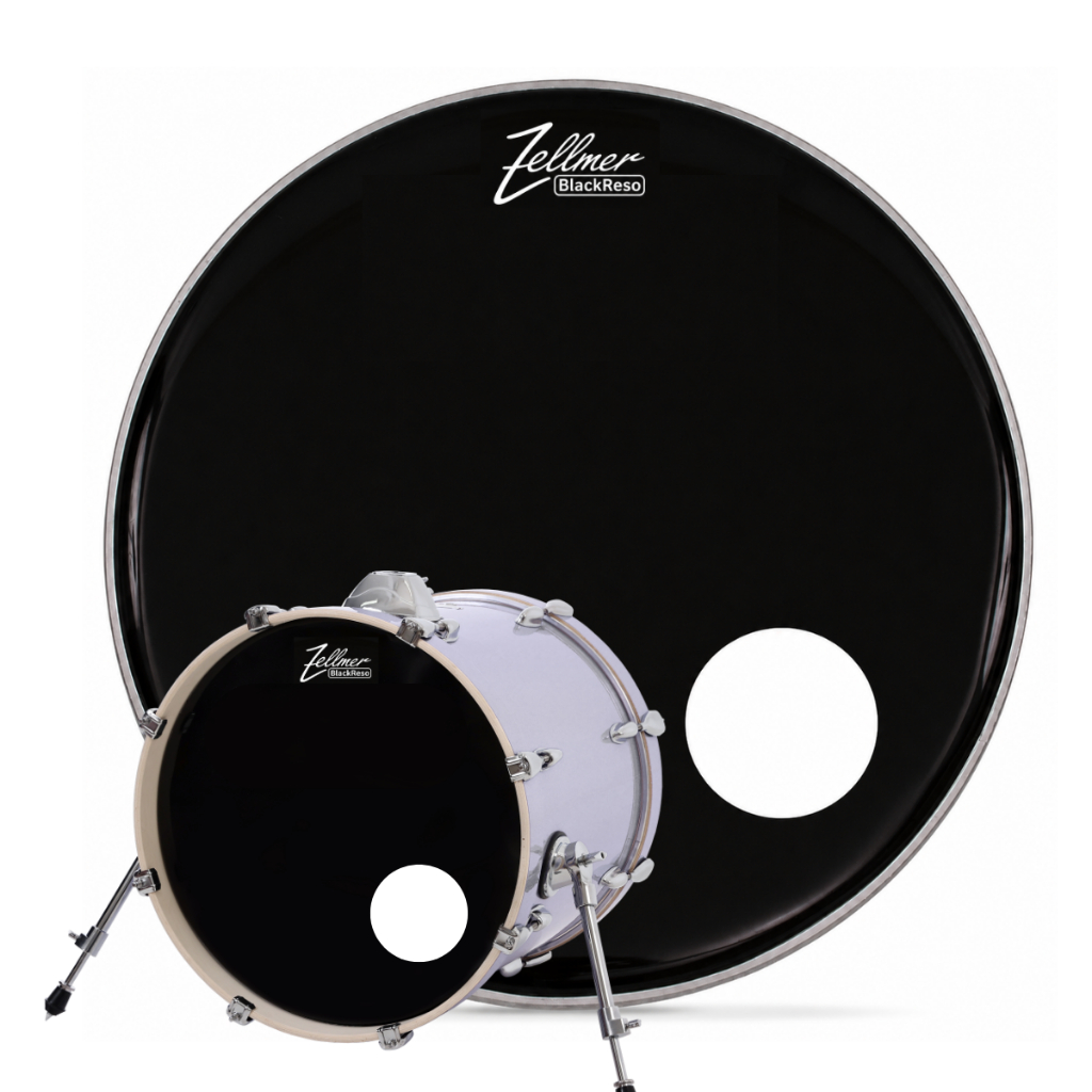 Pele Bumbo Resposta Bateria 22 Preta Com Furo Frontal Profissional Zellmer by Spanking Filme Simples