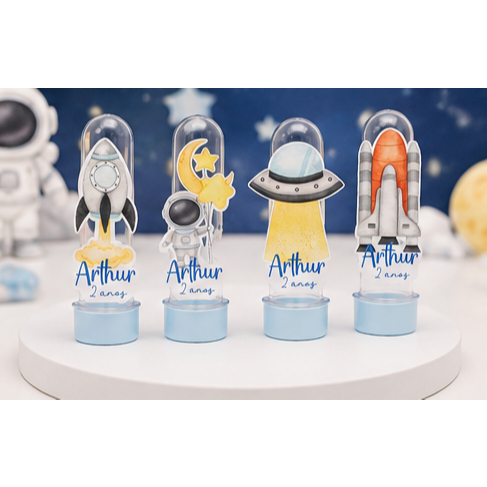 Aplique para Tubete Astronauta Menino | personalizado | festa | lembrancinha | kit astronauta| apliques astronauta