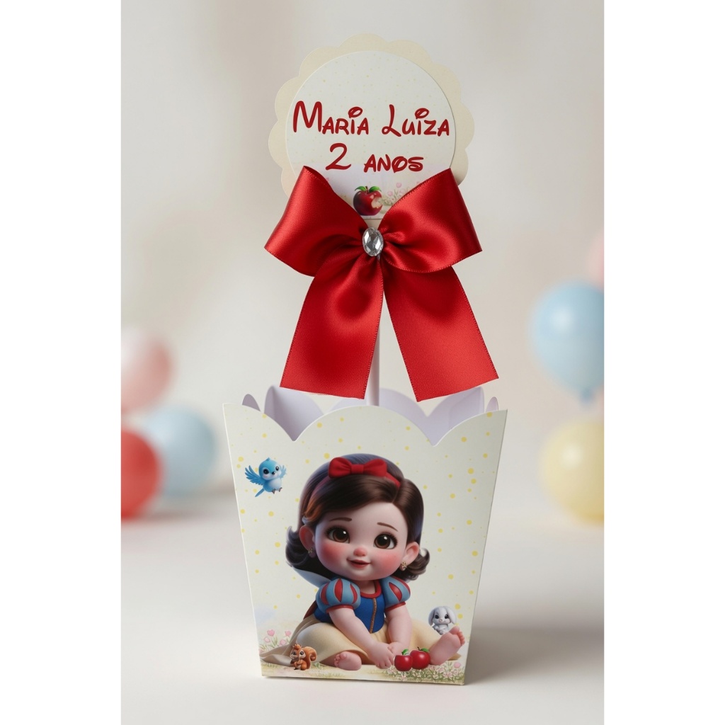 Centro de mesa Cachepot Branca de Neve novo | Centro de mesa cachepo | Decoração | aniversário \ lembrancinha