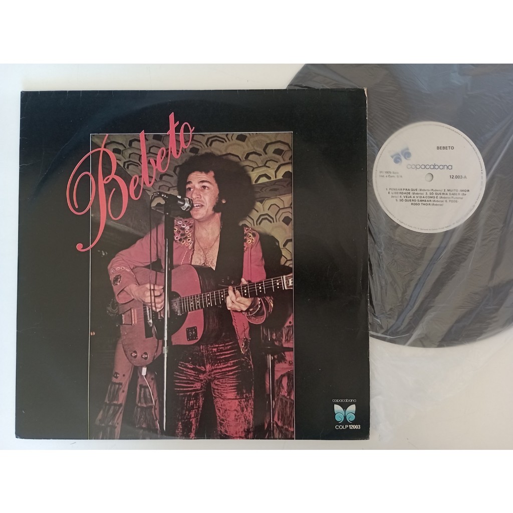 Bebeto LP vinil original Copacabana 1976 excelente estado de conservação samba rock