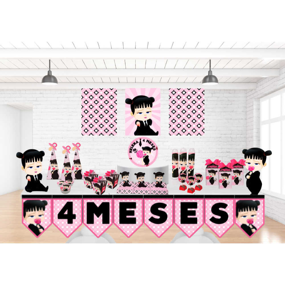 KIT FESTA PODEROSA CHEFINHA PERSONALIZADO SÓ UM BOLINHO|MÊSVERSÁRIO ANIVERSÁRIO|100 ITENS|LEMBRANCINHA