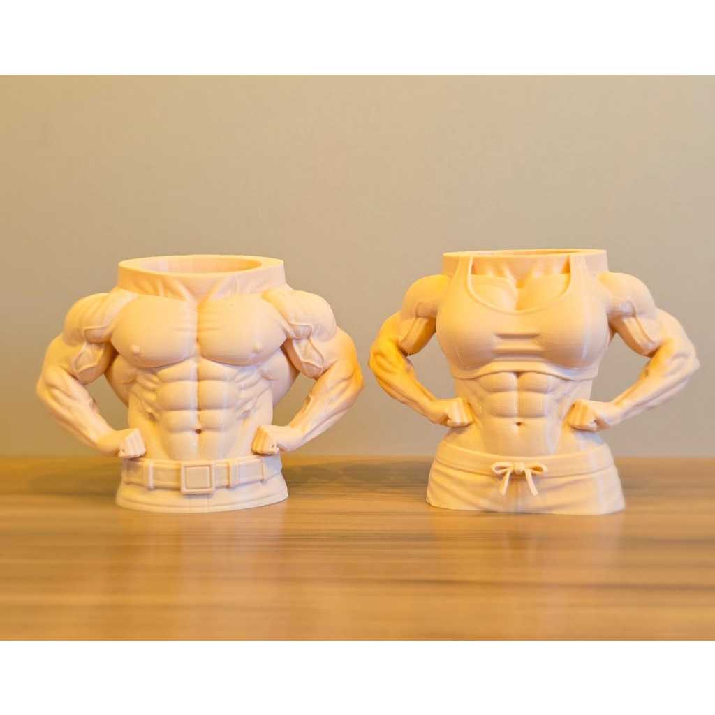 Porta-Canetas Corpo Fitness Feminino – Impressão 3D | Criativo e Diferenciado