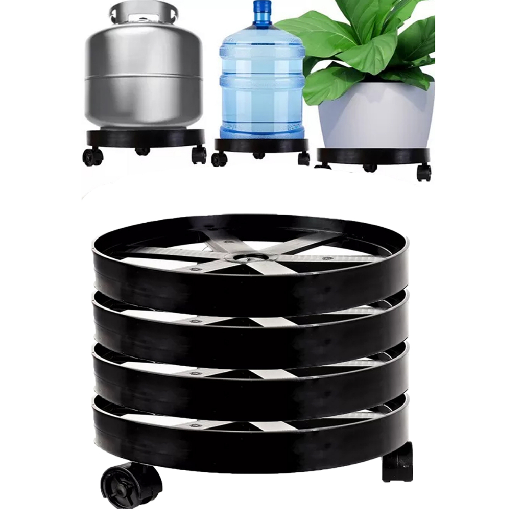 Kit 4 Suporte Botijão de Gás Multiuso e Vasos e Galão de Agua