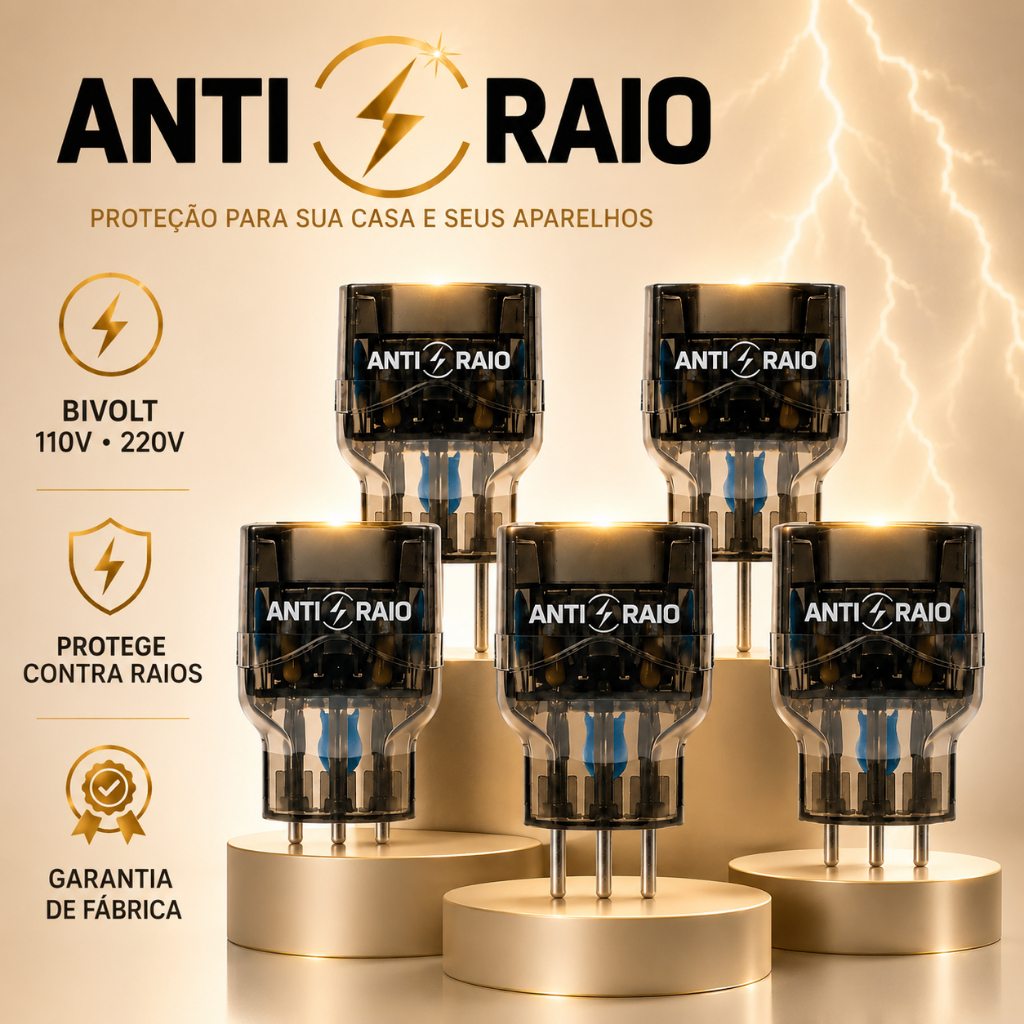 Tomada Protetor Elétrico Dps Anti Raio Surtos Embrastec 10A Bivolt Pocket 110/220v Eletrônicos