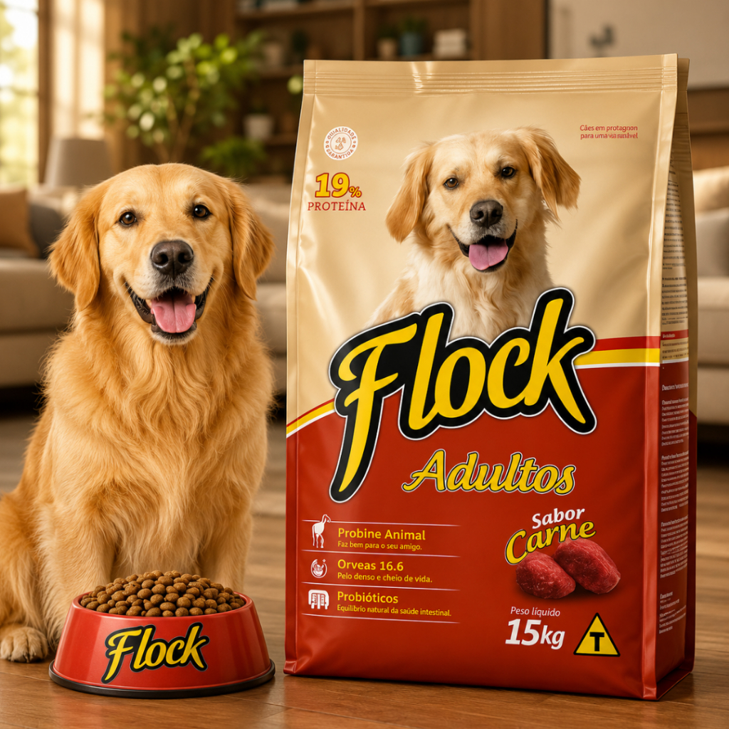 Ração Para Cachorro Adulto 15/30KG Com Ômega 3 E 6 Sabor Carne - Envio Imediato