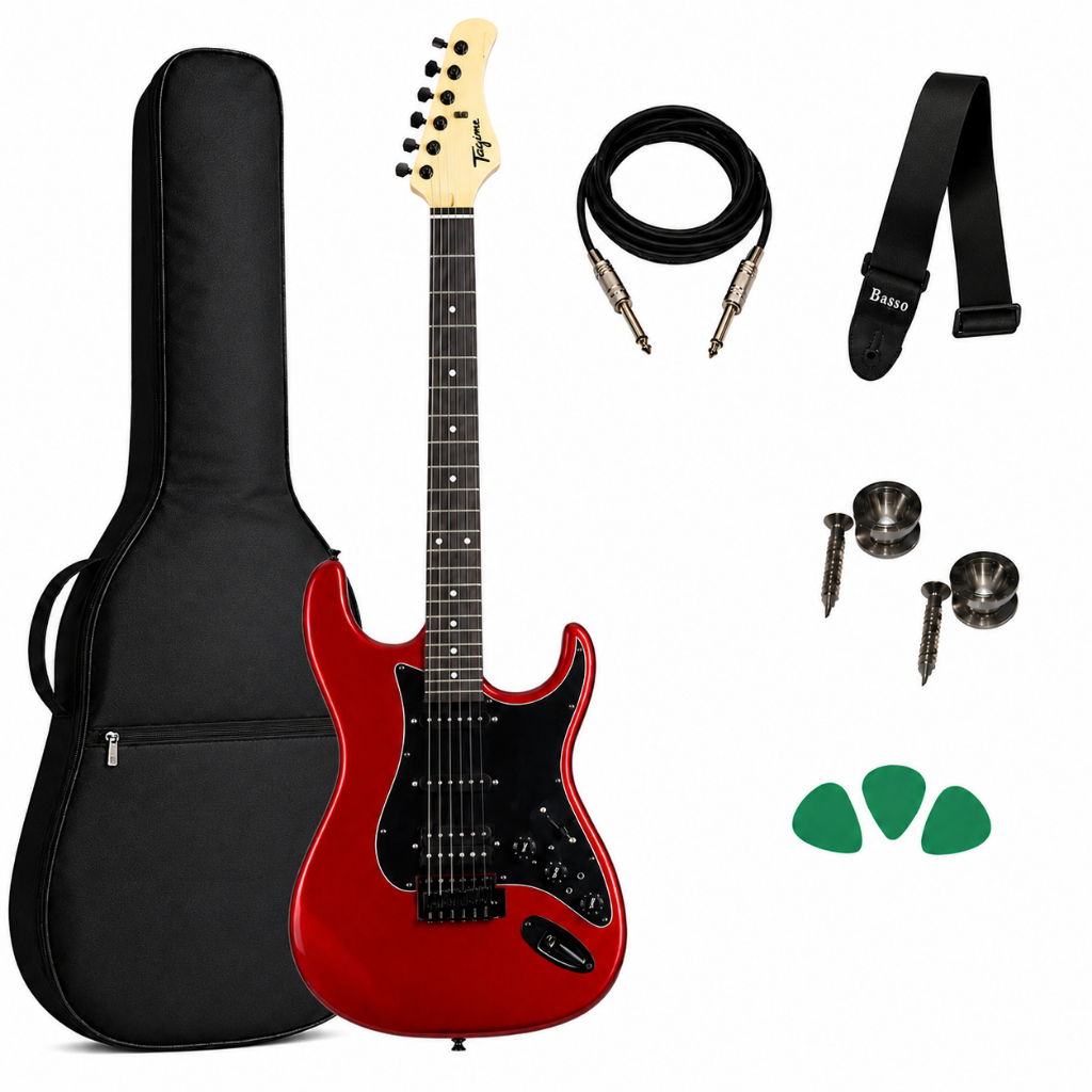 Guitarra Tagima Sixmart Red Capa + Cabo Correia E Paletas