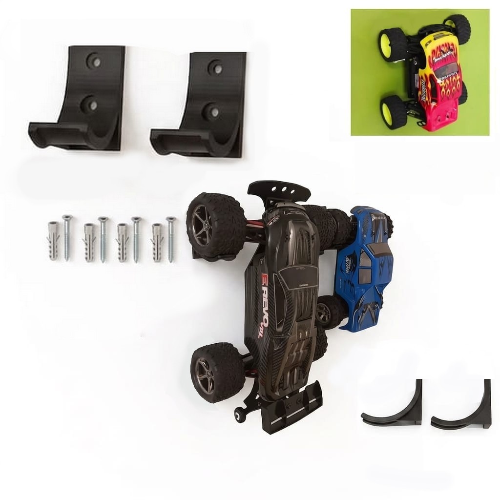 Kit Suporte Parede Automodelo Elétrico E Combustão Offroad 1/8 - 1/10 - 1/12 - 1/16...